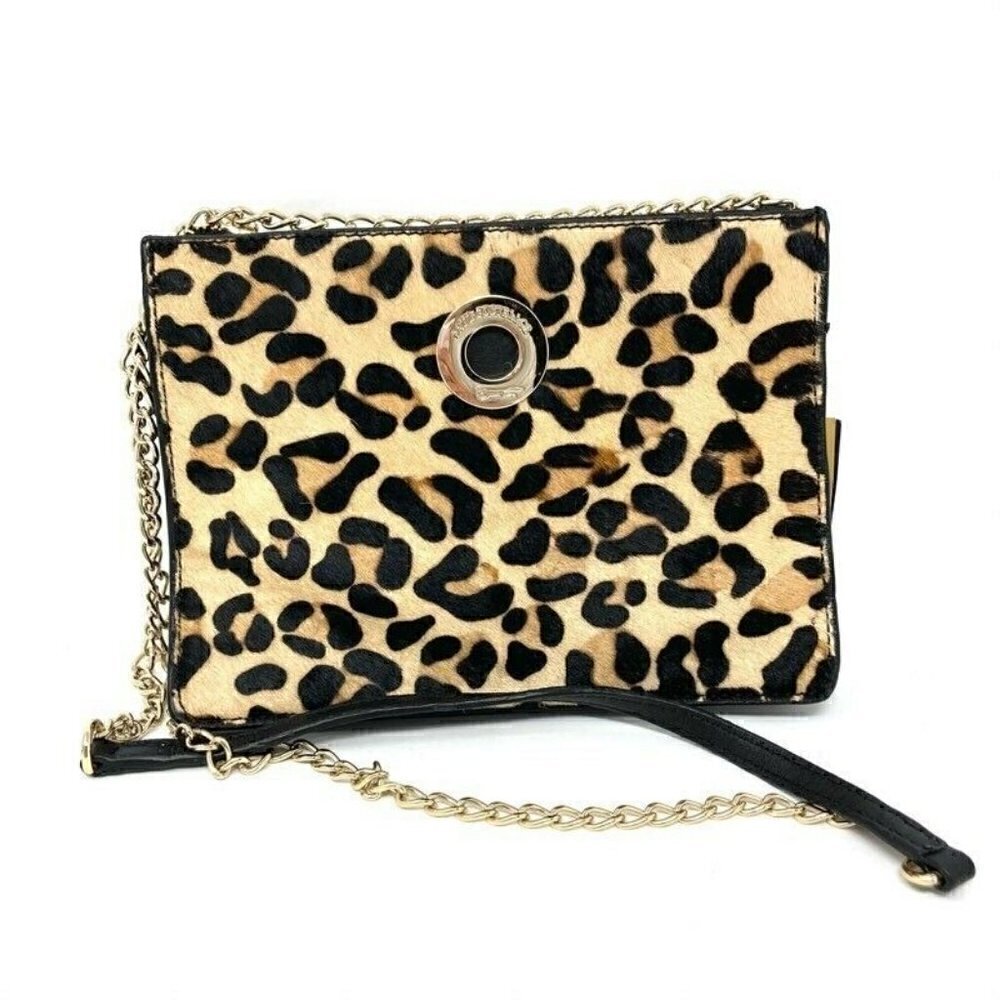 NEW Paul Costelloe Crossbody Bag Brown Black Animal Print